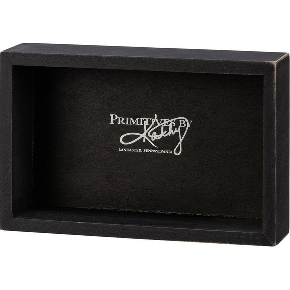 The Secret To Getting Ahead Box Sign | Desk Wall Wooden Sign | 7.25" x 4.75" - Picture 3 of 3